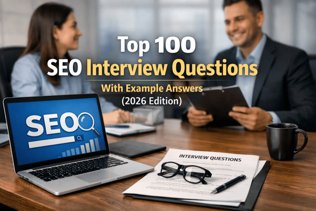 Top 100 SEO Interview Questions With Example Answers (2026 Edition)