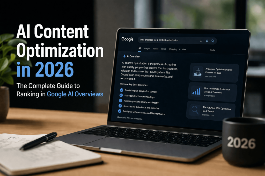 AI Content Optimization in 2026: The Complete Guide to Ranking in Google AI Overviews