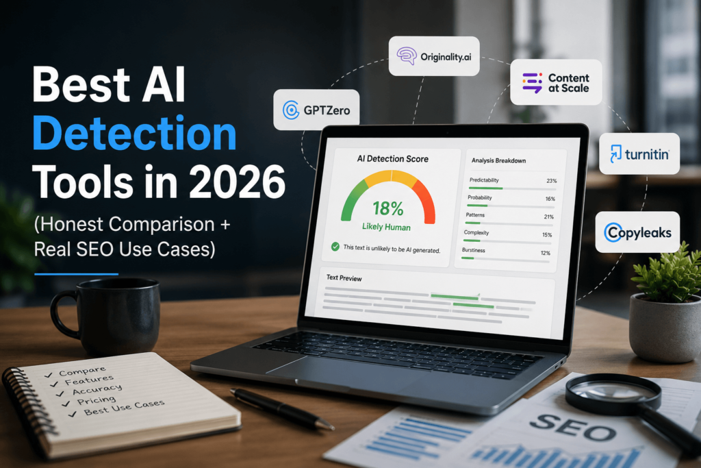 Best AI Detection Tools in 2026 (Honest Comparison + Real SEO Use Cases)