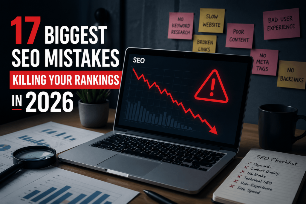 17 Biggest SEO Mistakes Killing Your Rankings in 2026 (And How to Fix Them Fast)