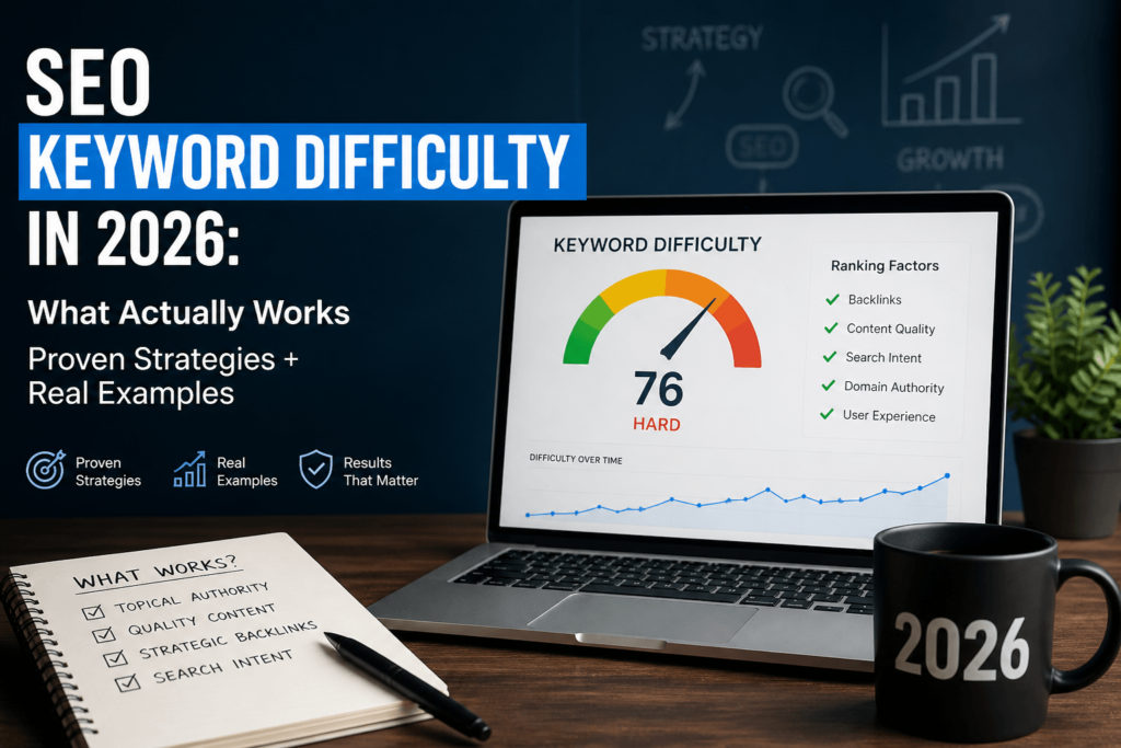 SEO Keyword Difficulty in 2026: What Actually Works Proven Strategies + Real Examples