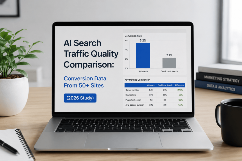 AI Search Traffic Quality Comparison: Conversion Data From 50+ Sites (2026 Study)