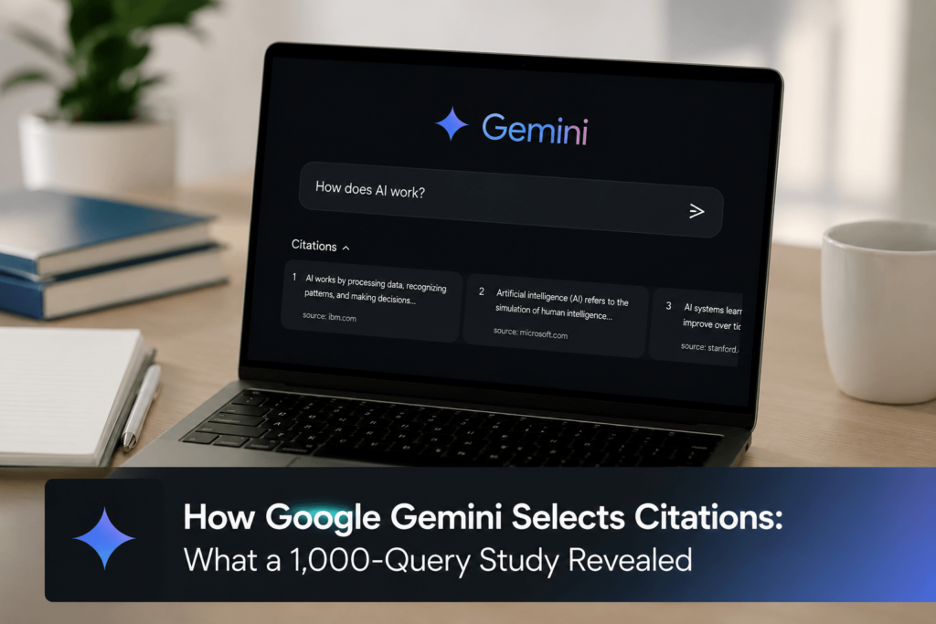 How Google Gemini Selects Citations: What a 1,000-Query Study Revealed