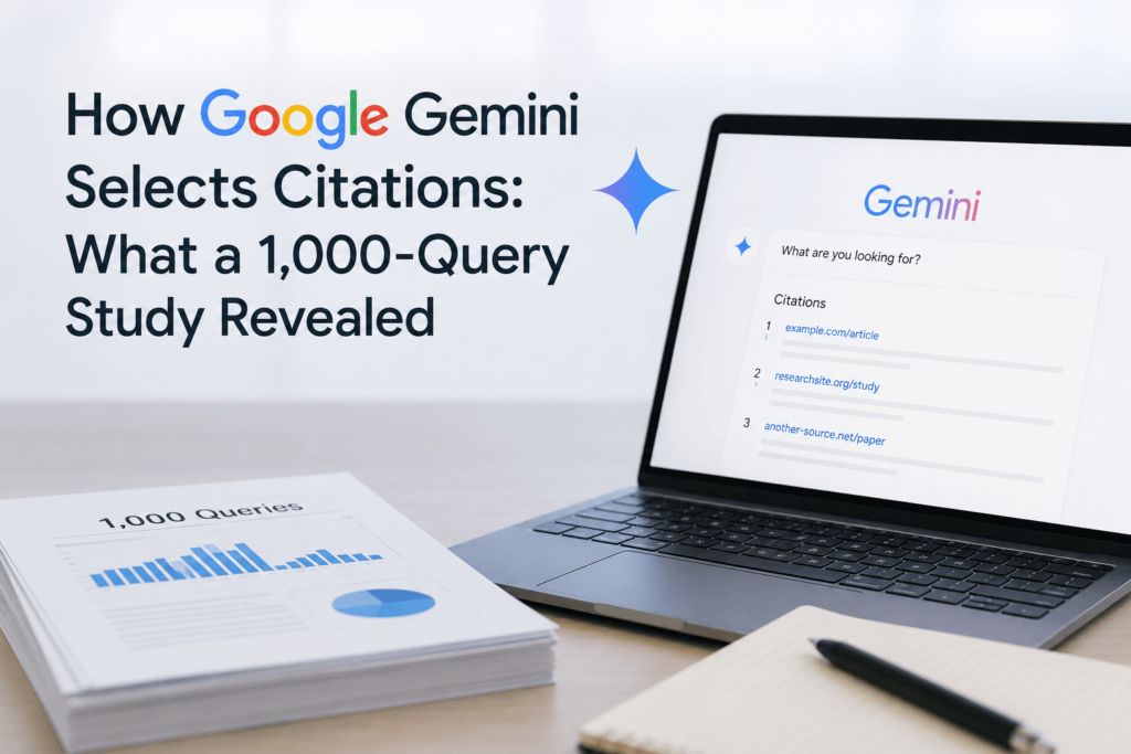 How Google Gemini Selects Citations: What a 1,000-Query Study Revealed