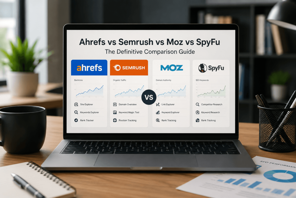 Ahrefs vs Semrush vs Moz vs SpyFu: The Definitive Comparison Guide