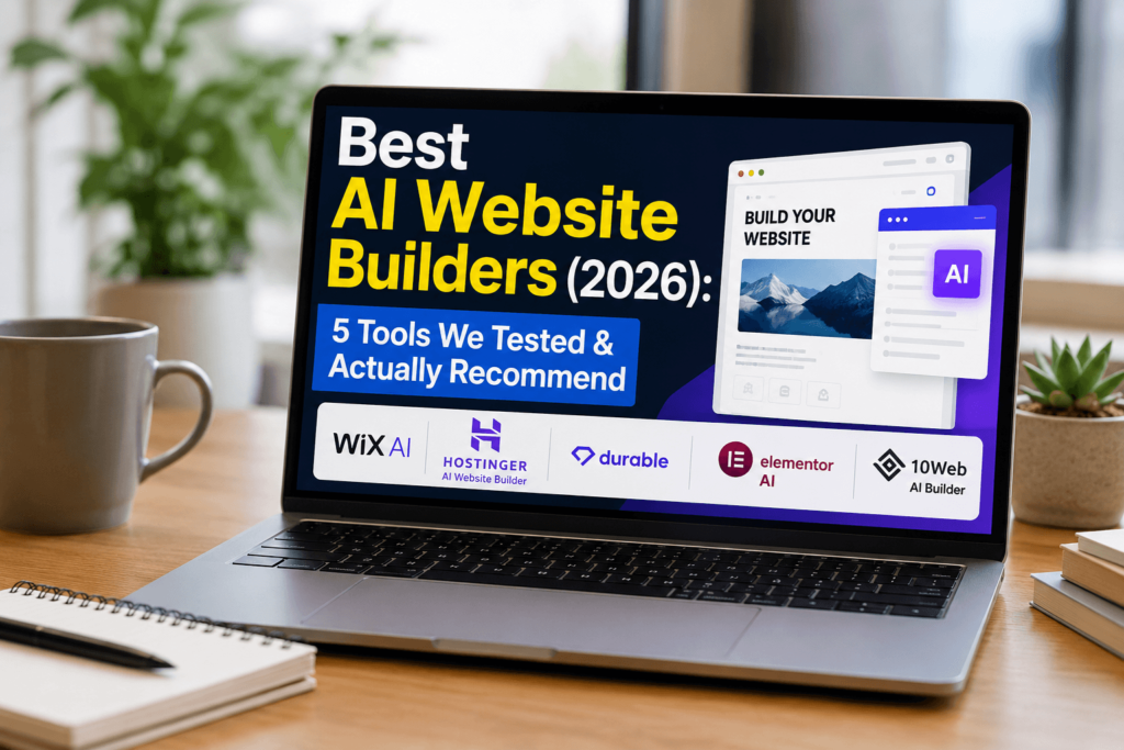 Best AI Website Builders (2026): 5 Tools We Tested & Actually Recommend