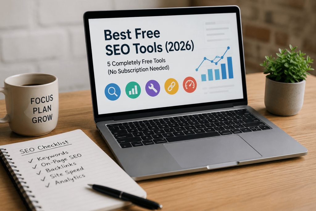Best Free SEO Tools (2026): 5 Completely Free Tools (No Subscription Needed)