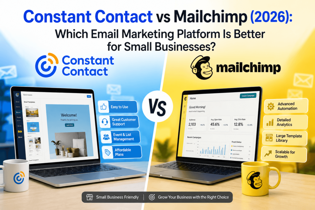 Constant Contact vs Mailchimp (2026): Which Email Marketing Platform Is Better for Small Businesses?