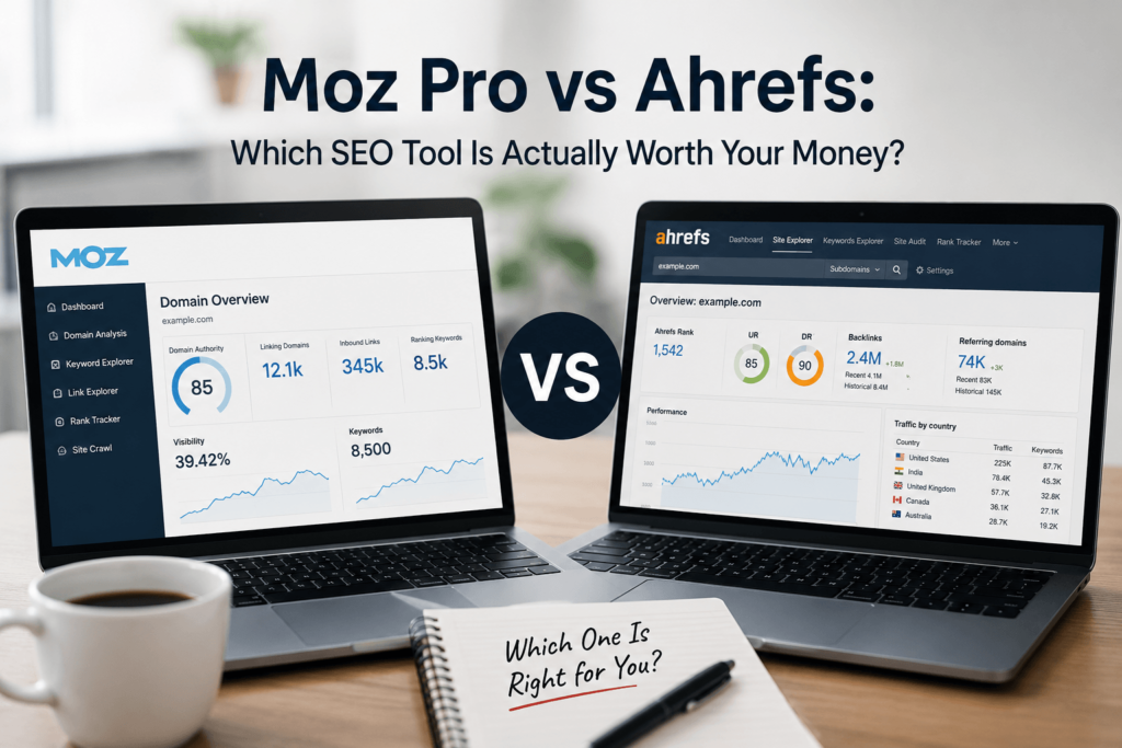 Moz Pro vs Ahrefs: Which SEO Tool Is Actually Worth Your Money?