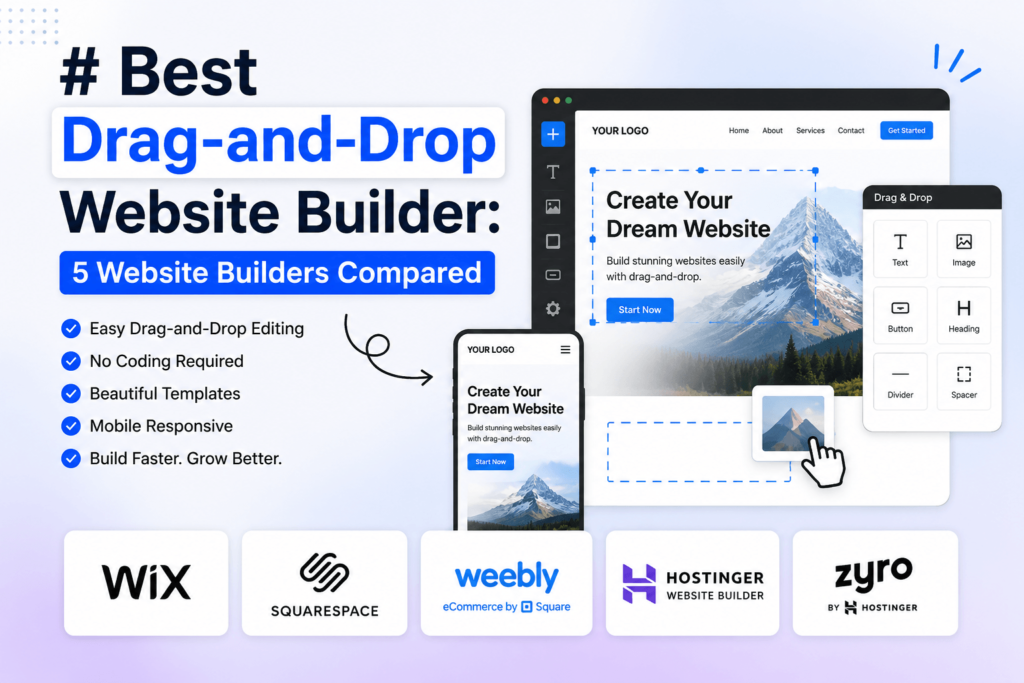 Best Drag-and-Drop Website Builder: 5 Website Builders Compared