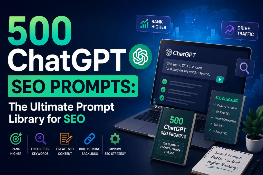 500 ChatGPT SEO Prompts: The Ultimate Prompt Library for SEO in 2026