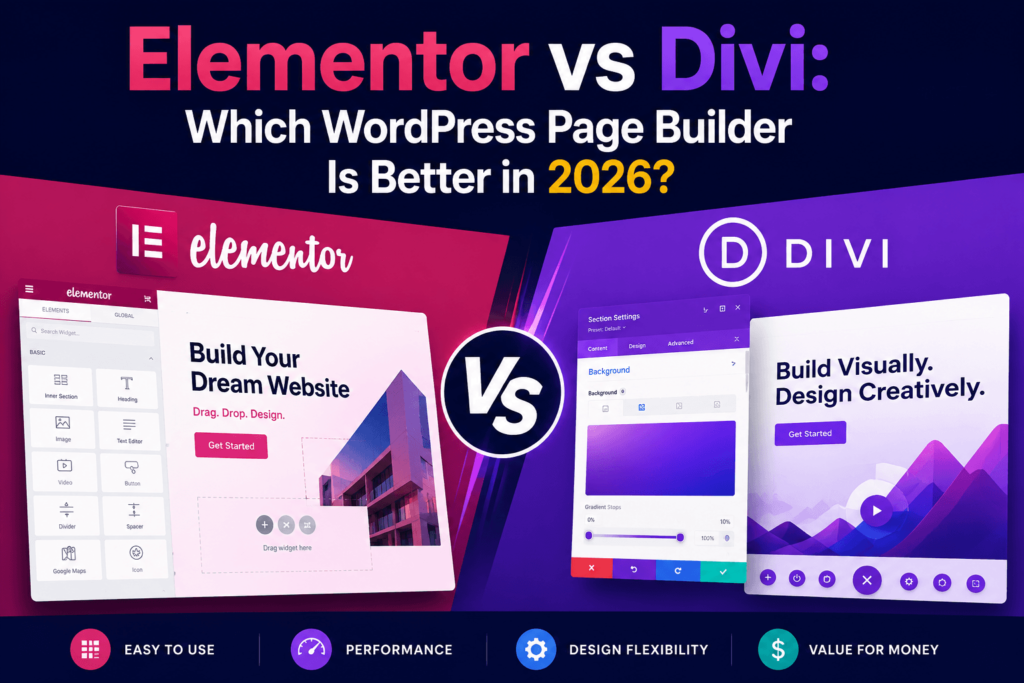 Elementor vs Divi: Which WordPress Page Builder Is Better in 2026?