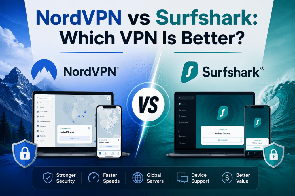 NordVPN vs Surfshark: Which VPN Is Better?