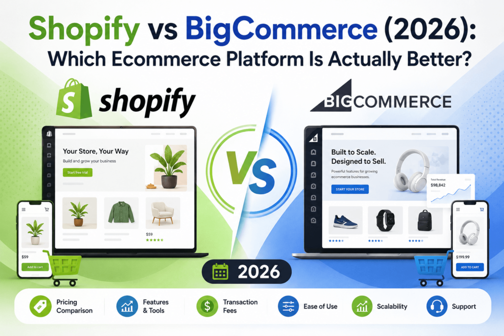 Shopify vs BigCommerce (2026): Which Ecommerce Platform Is Actually Better?