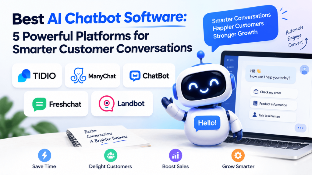 Best AI Chatbot Software: 5 Powerful Platforms for Smarter Customer Conversations