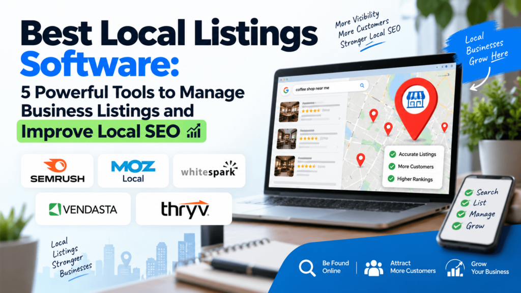 Best Local Listings Software: 5 Powerful Tools to Manage Business Listings and Improve Local SEO